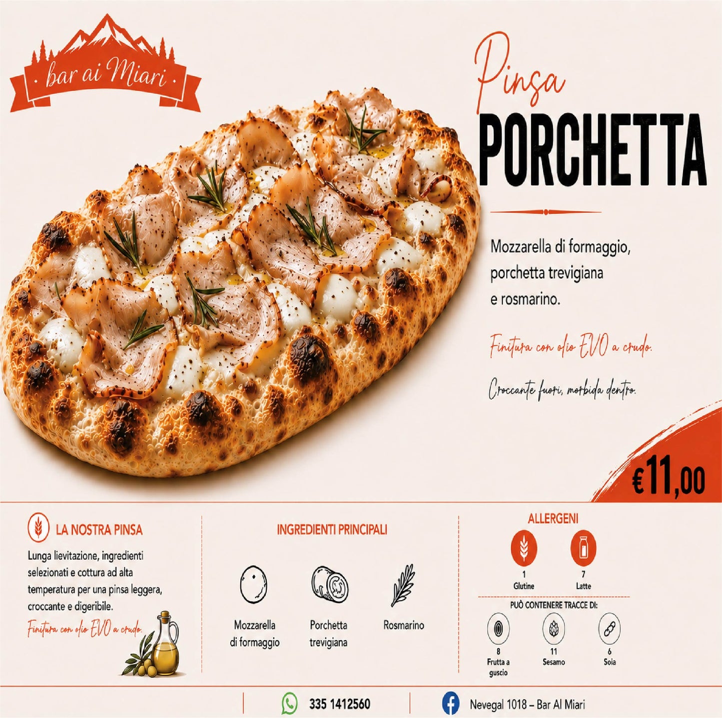 PINSA PORCHETTA DI TREVISO