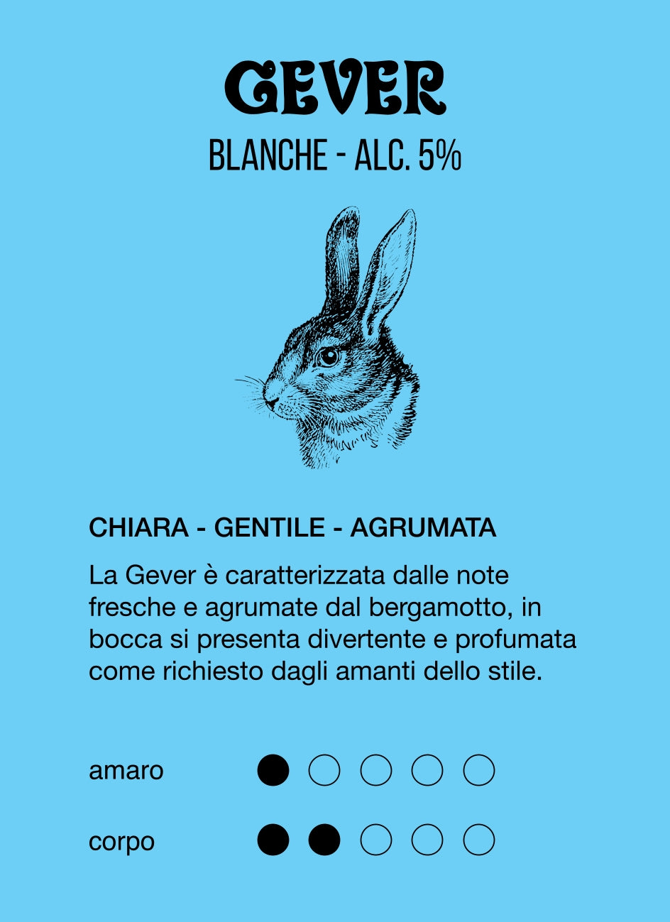 BIRRA ARTIGIANALE TRICHES - BLANCE GEVER ALC. 5%