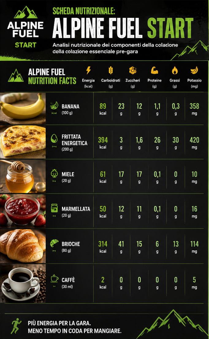 ALPINE FUEL START - La colazione essenziale pre-gara