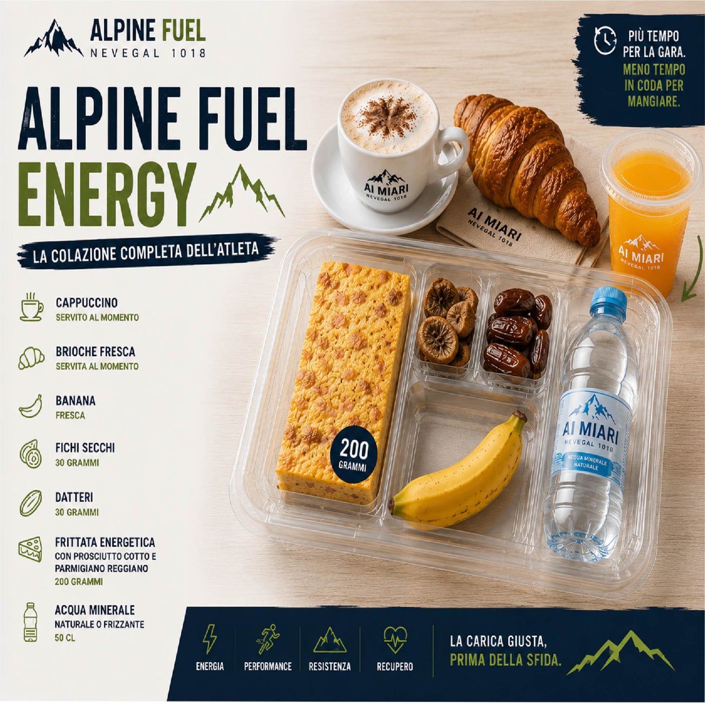 ALPINE FUEL ENERGY - La colazione completa dell'atleta
